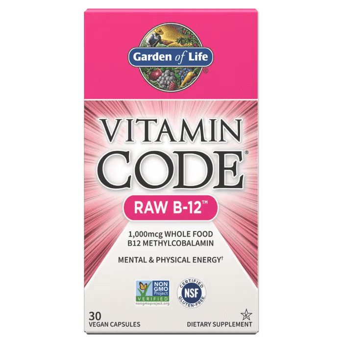 Garden of Life Vitamin Code Raw B12, 1000mcg, 30kap Garden of Life Vitamin Code Raw B12, 1000mcg, 30kap