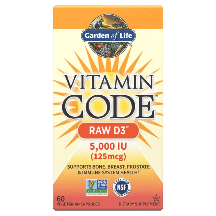 Garden Of Life Raw D3-Vitamin 5000 IU 60 Kap Garden Of Life Raw D3-Vitamin 5000 IU 60 Kap