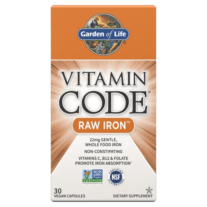 Garden of Life Vitamin Code Raw Iron, 30 Veg Kap Garden of Life Vitamin Code Raw Iron, 30 Veg Kap