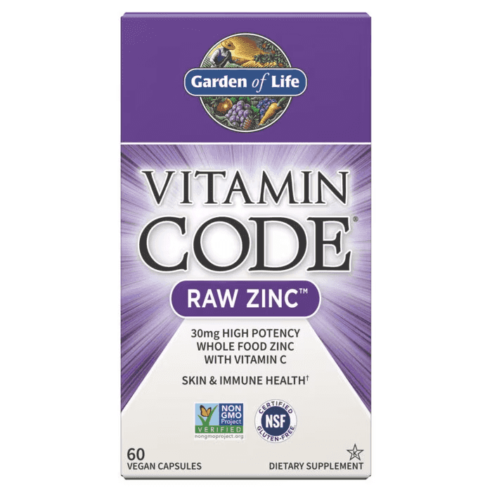Garden of Life Vitamin Code Raw Zinc 30mg, 60kap Garden of Life Vitamin Code Raw Zinc 30mg, 60kap