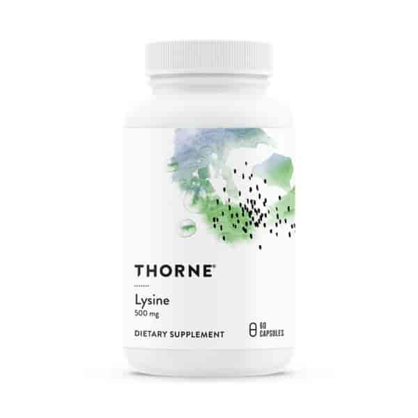 Thorne Research Lysine (tidigare L-Lysine (500 mg)) 60 kapslar Thorne Research Lysine (tidigare L-Lysine (500 mg)) 60 kapslar
