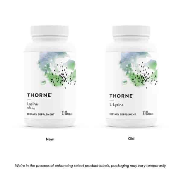 Thorne Research Lysine (tidigare L-Lysine (500 mg)) 60 kapslar Thorne Research Lysine (tidigare L-Lysine (500 mg)) 60 kapslar