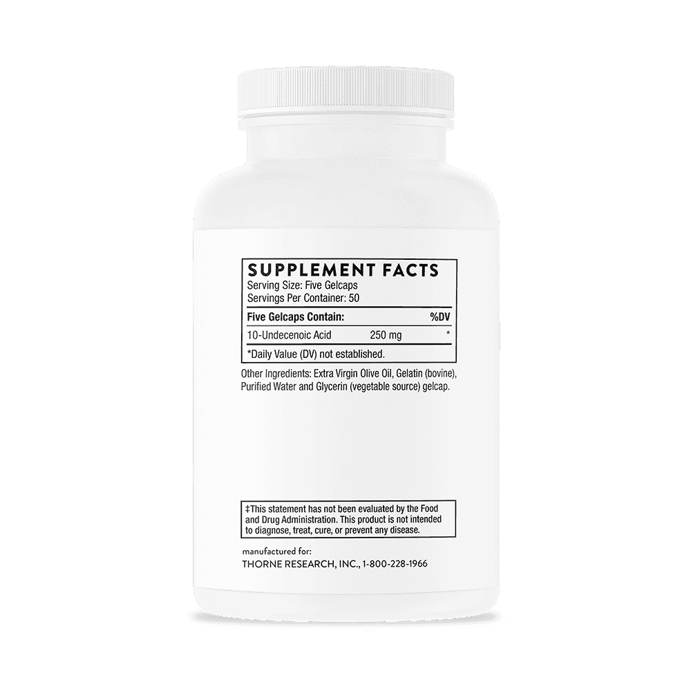 Thorne Research Undecylenic Acid 50 mg 250 kaps Thorne Research Undecylenic Acid 50 mg 250 kaps
