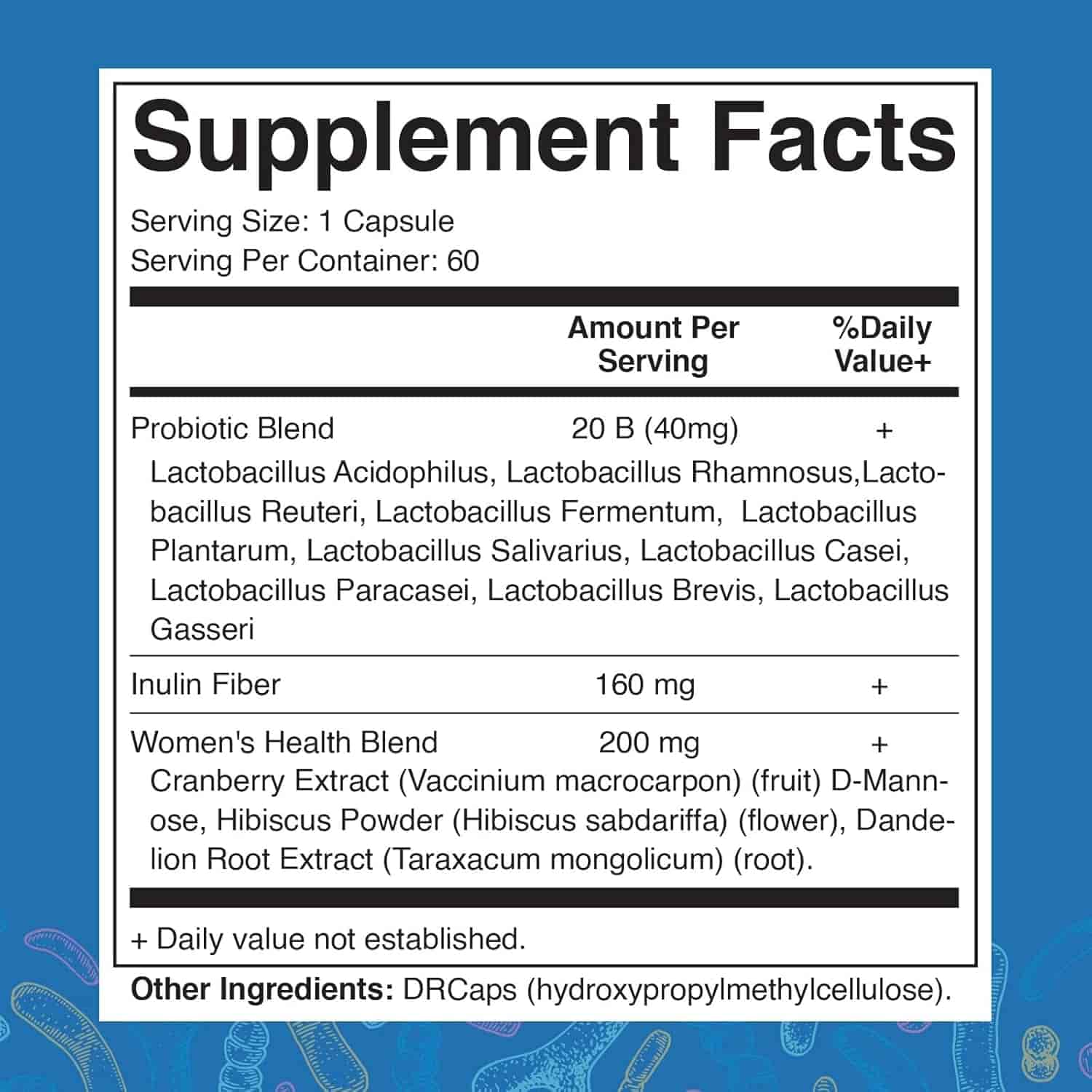 Vitamatic Vaginal Probiotic 20 billion 40mg, 60kap Vitamatic Vaginal Probiotic 20 billion 40mg, 60kap