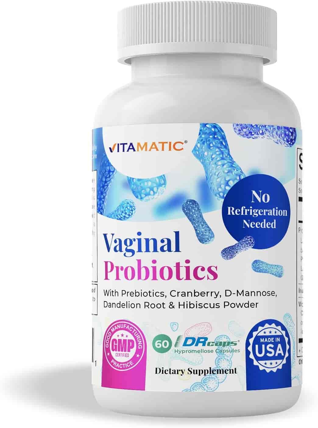 Vitamatic Vaginal Probiotic 20 billion 40mg, 60kap Vitamatic Vaginal Probiotic 20 billion 40mg, 60kap