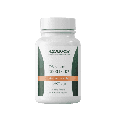 Alpha Plus D3/K2-Vitamin 3000 IU 180 kap Alpha Plus D3/K2-Vitamin 3000 IU 180 kap