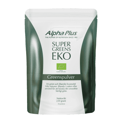 Alpha plus Super Greens EKO 220g Alpha plus Super Greens EKO 220g