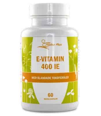 Alpha Plus E-Vitamin 400 IE 60 kap Alpha Plus E-Vitamin 400 IE 60 kap