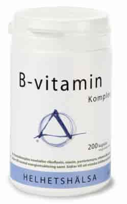 Helhetshälsa B-vitaminkomplex 200kap Helhetshälsa B-vitaminkomplex 200kap
