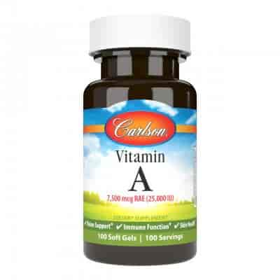 Carlson Vitamin A 25,000 IU 100 Softgels Carlson Vitamin A 25,000 IU 100 Softgels