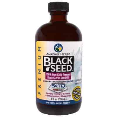 Amazing Herbs Black Cumin Seed Oil 240 ml Amazing Herbs Black Cumin Seed Oil 240 ml