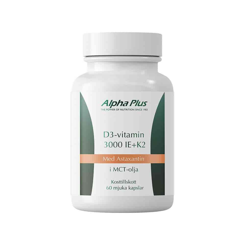 Alpha Plus D3/K2-Vitamin 3000 IU 180 kap Alpha Plus D3/K2-Vitamin 3000 IU 180 kap