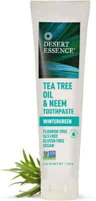 Desert Essence Tea Tree Oil & Neem Wintergreen Fluorfri 176 g Desert Essence Tea Tree Oil & Neem Wintergreen Fluorfri 176 g