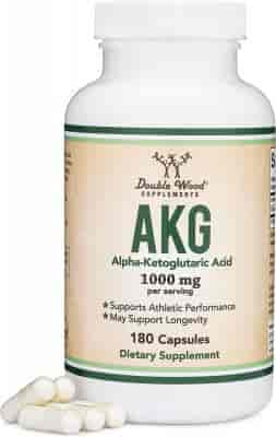 Double Wood AKG Alpha-Ketoglutaric Acid 500mg, 180kap Double Wood AKG Alpha-Ketoglutaric Acid 500mg, 180kap