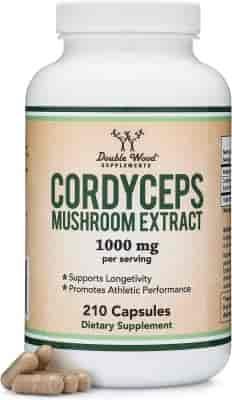 Double Wood Cordyceps Mushroom Extract 500mg, 210kap Double Wood Cordyceps Mushroom Extract 500mg, 210kap