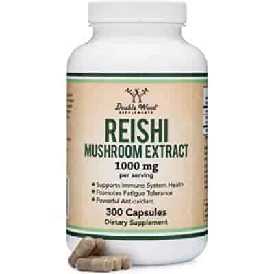 Double Wood Reishi Mushroom Extract 500mg, 300kap Double Wood Reishi Mushroom Extract 500mg, 300kap