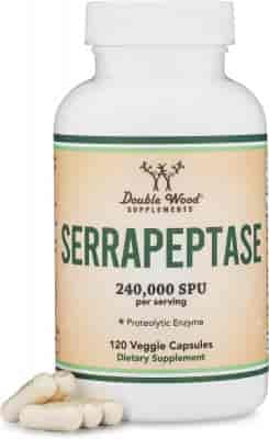 Double Wood Serrapeptase 120,000 SPU, 120kap Double Wood Serrapeptase 120,000 SPU, 120kap