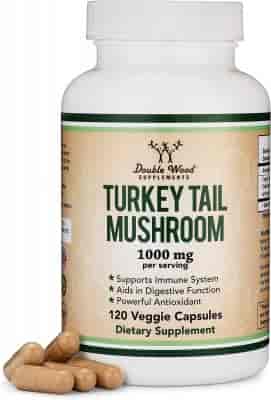 Double Wood Turkey Tail Mushroom 500mg, 120kap Double Wood Turkey Tail Mushroom 500mg, 120kap