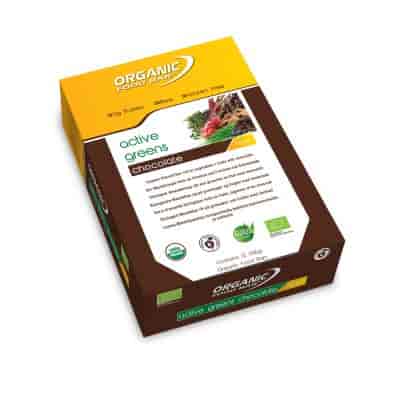 Active Greens Chocolate 68g EKO 12 Bars Vegan Active Greens Chocolate 68g EKO 12 Bars Vegan
