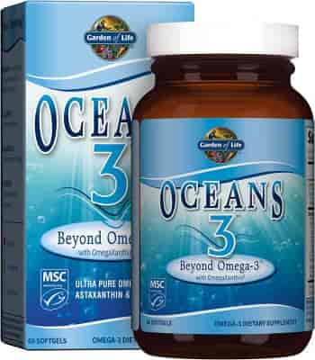 Garden of Life Oceans 3 Beyond Omega-3 with OmegaXanthin, 60 Softgels Garden of Life Oceans 3 Beyond Omega-3 with OmegaXanthin, 60 Softgels