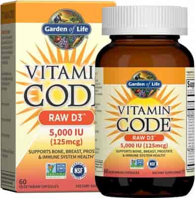 Garden Of Life Raw D3-Vitamin 5000 IU 60 Kap Garden Of Life Raw D3-Vitamin 5000 IU 60 Kap
