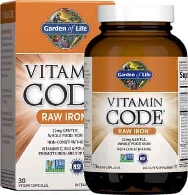 Garden of Life Vitamin Code Raw Iron, 30 Veg Kap Garden of Life Vitamin Code Raw Iron, 30 Veg Kap