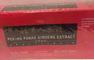 Peking Panax Ginseng Extract 2000, 30 x 10ml Peking Panax Ginseng Extract 2000, 30 x 10ml
