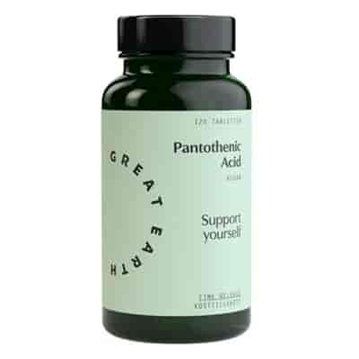 Great Earth Pantothenic Acid 500 mg 120 tab Great Earth Pantothenic Acid 500 mg 120 tab