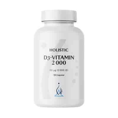 Holistic D3-Vitamin 2000 IU 180 kap Holistic D3-Vitamin 2000 IU 180 kap