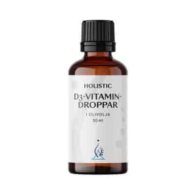 Holistic D3-Vitamin Droppar i Olivolja 50 ml Holistic D3-Vitamin Droppar i Olivolja 50 ml