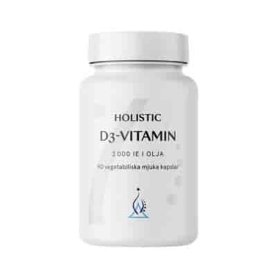 Holistic D3-Vitamin i olja 2000 IU 90 kap Holistic D3-Vitamin i olja 2000 IU 90 kap