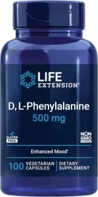 Life Extension D, L- Phenylalanine 500 mg 100 Veg Kapslar Life Extension D, L- Phenylalanine 500 mg 100 Veg Kapslar