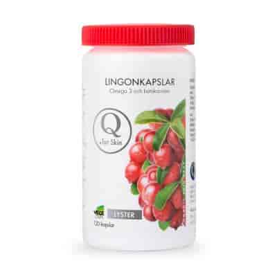 Q for Skin Lingonkapslar 120Kap Q for Skin Lingonkapslar 120Kap