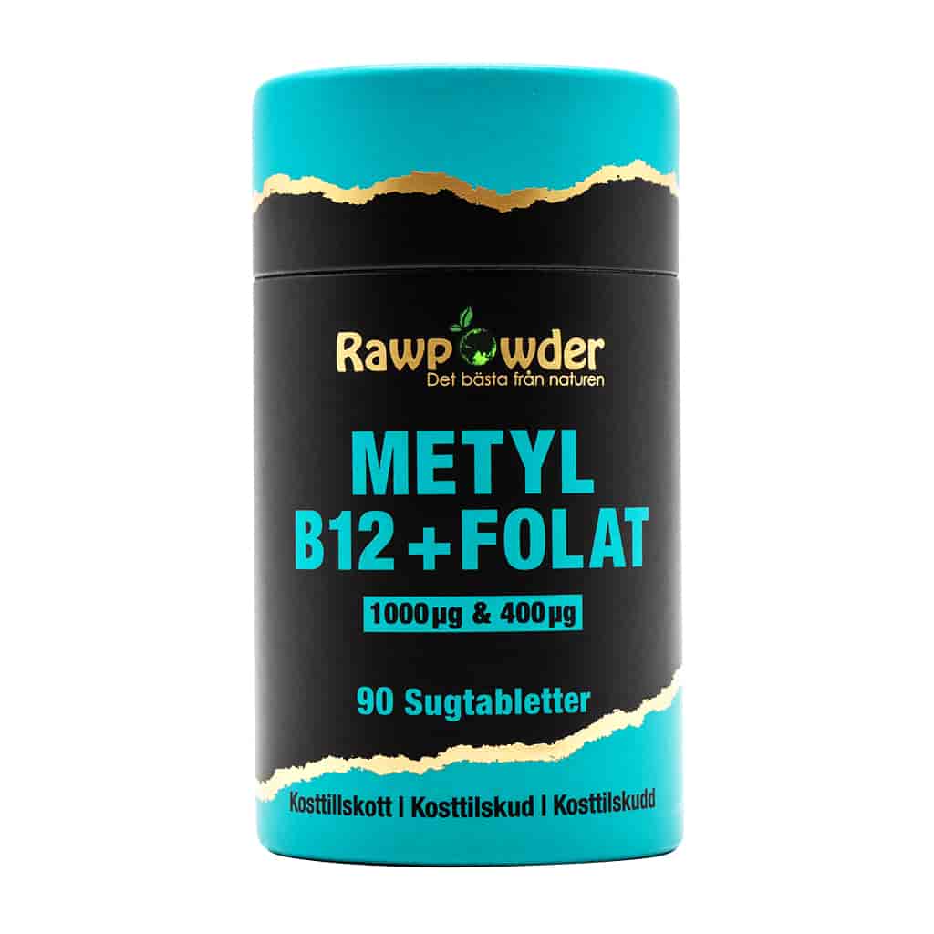 Rawpowder Metyl B12 1000μg + Folat 400μg 90 kap Rawpowder Metyl B12 1000μg + Folat 400μg 90 kap