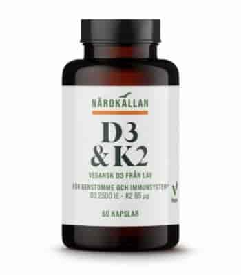 Närokällan D3/K2-Vitamin 60 kap Närokällan D3/K2-Vitamin 60 kap