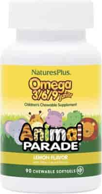 Natures Plus Omega 3, 6, 9 Junior Animal Parade 90 Softgels Natures Plus Omega 3, 6, 9 Junior Animal Parade 90 Softgels