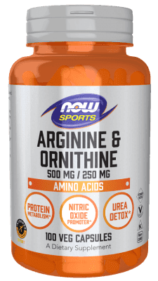 Now Arginine & Ornithine 500 mg / 250 mg 100 Veg Kapslar Now Arginine & Ornithine 500 mg / 250 mg 100 Veg Kapslar