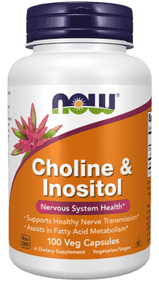 Now Choline & Inositol 100 Veg Kapslar Now Choline & Inositol 100 Veg Kapslar