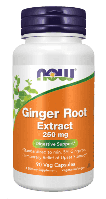 Now Ginger Root Extract 250 mg 90 Veg Kapslar Now Ginger Root Extract 250 mg 90 Veg Kapslar