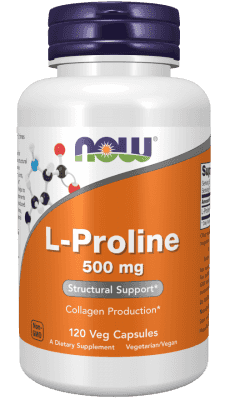 Now L-Proline 500 mg 120 Veg Kapslar Now L-Proline 500 mg 120 Veg Kapslar