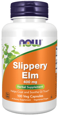 Now Slippery Elm 400 mg 100 Veg Kapslar Now Slippery Elm 400 mg 100 Veg Kapslar