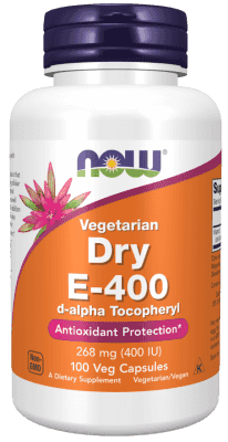 Now Vitamin E-400 Vegetarian Dry 268 mg (400 IU) 100 Veg Kapslar Now Vitamin E-400 Vegetarian Dry 268 mg (400 IU) 100 Veg Kapslar