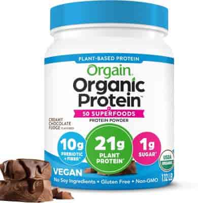 Organic Protein™ & Superfoods Plant Based Protein Powder Creamy Choclate Fudge 510g Organic Protein™ & Superfoods Plant Based Protein Powder Creamy Choclate Fudge 510g