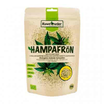 Rawpowder Hampa frö skalad 300g EKO Rawpowder Hampa frö skalad 300g EKO