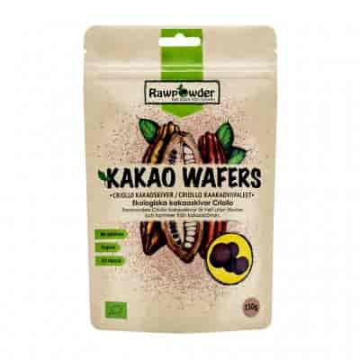 Rawpowder Kakao Wafers Criollo 100% 150g EKO Rawpowder Kakao Wafers Criollo 100% 150g EKO