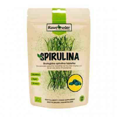 Rawpowder Spirulina tabletter 300st EKO Rawpowder Spirulina tabletter 300st EKO
