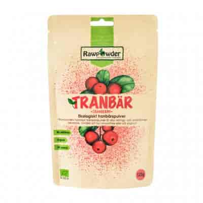 Rawpowder Tranbärspulver 125g EKO Rawpowder Tranbärspulver 125g EKO