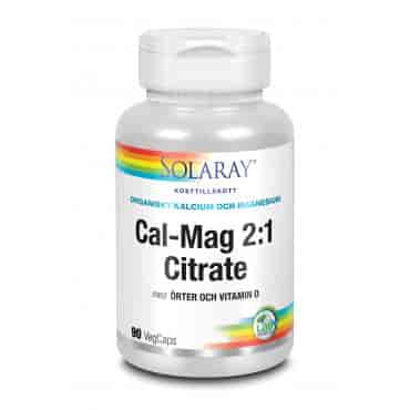 Solaray Cal Mag Citrate 2:1 90kap Solaray Cal Mag Citrate 2:1 90kap