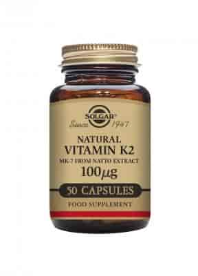 Solgar Naturlig Vitamin K2 från Natto 100mcg 50 Kapslar Solgar Naturlig Vitamin K2 från Natto 100mcg 50 Kapslar