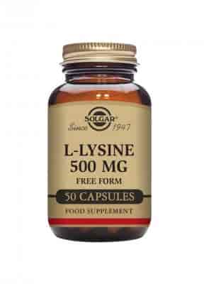 Solgar L-Lysin 500mg 50 Kapslar Solgar L-Lysin 500mg 50 Kapslar